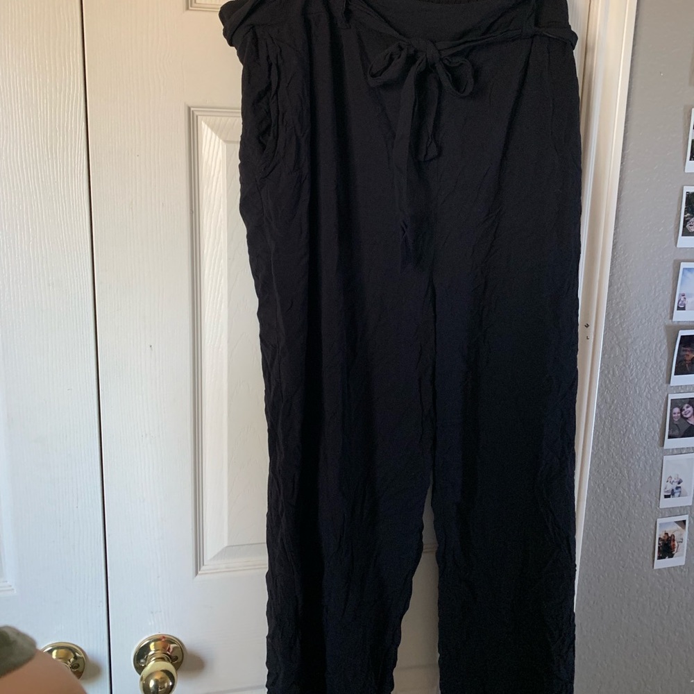 plus size wide leg flowy pants